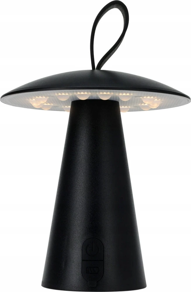 Home Styling Collection Metalinis stalinis šviestuvas, LED grybas, 15 x 17 cm