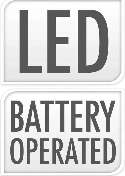 Home Styling Collection Juoda metalinė LED stalinė lemputė be laido 20,5 cm