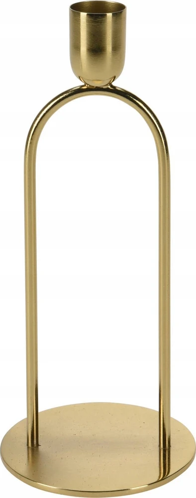 Home Styling Collection Metalinis dekoratyvinis žvakių laikiklis, auksinis, 20 cm