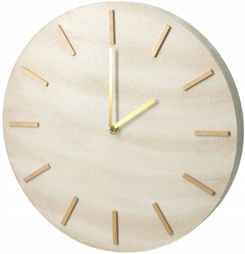 Home Styling Collection Minimalist sieninis laikrodis SUM, marble pattern, Ø 30 cm