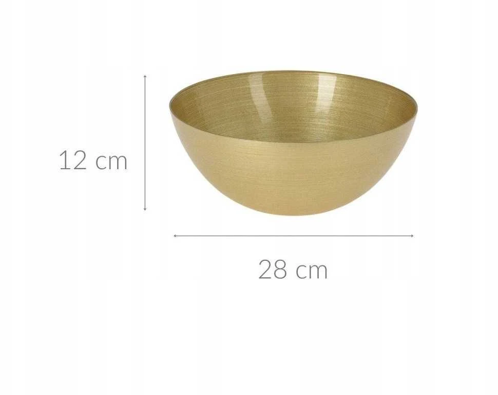 Home Styling Collection Dubuo stiklinė auksinė 28 cm, 3,6 l