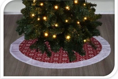 Home Styling Collection Namų stiliaus kolekcija MEGZTAS SIJONĖLIS Kalėdų eglutės kilimėlis, Ø 100 cm