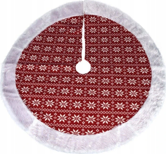 Home Styling Collection Namų stiliaus kolekcija MEGZTAS SIJONĖLIS Kalėdų eglutės kilimėlis, Ø 100 cm
