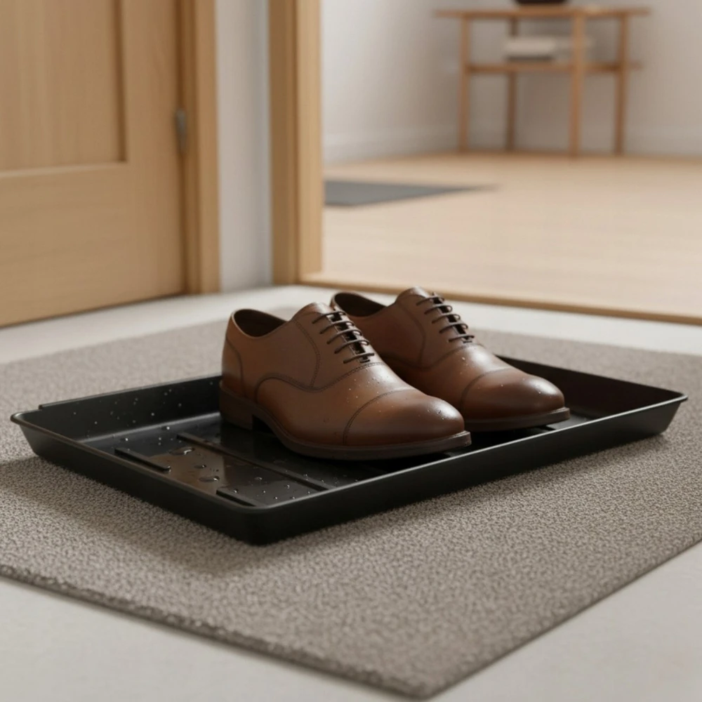 Home Styling Collection Batų džiovyklė NIU, 3 plastikiniai padėklai, 35 x 27 x 3 cm