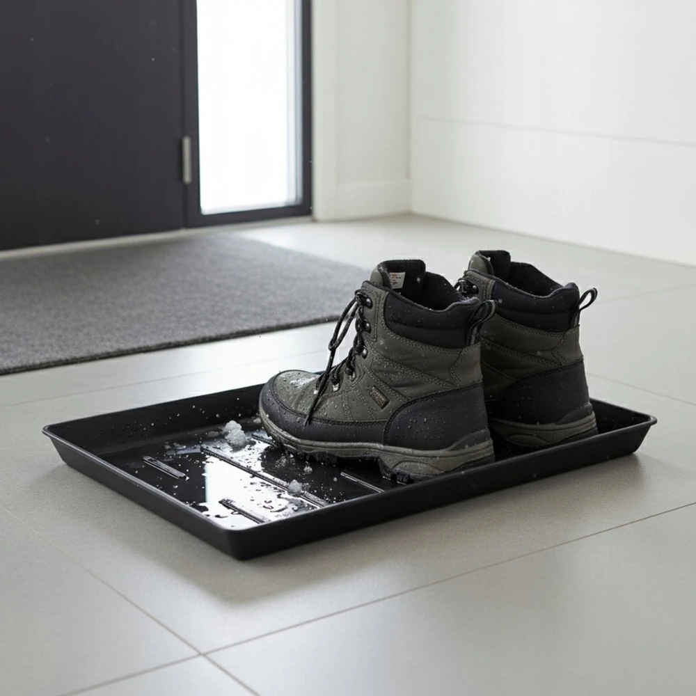 Home Styling Collection Batų džiovyklė NIU, 3 plastikiniai padėklai, 35 x 27 x 3 cm