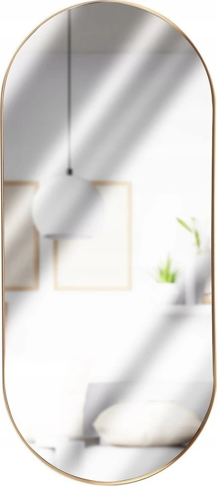 Home Styling Collection Auksinis Sieninis Veidrodis Ovalus 72x32 cm