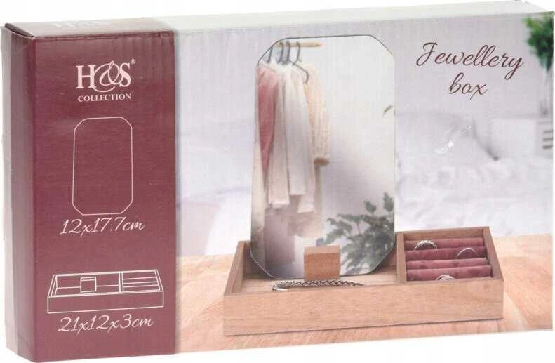 Home Styling Collection Papuošalų dėžutė su veidrodžiu