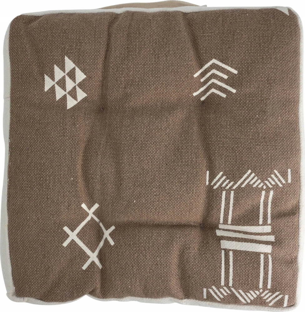 Home Styling Collection Kėdės pagalvėlė, medvilninis pagalvės užvalkalas, etninis raštas, 40 x 40 x 6 cm