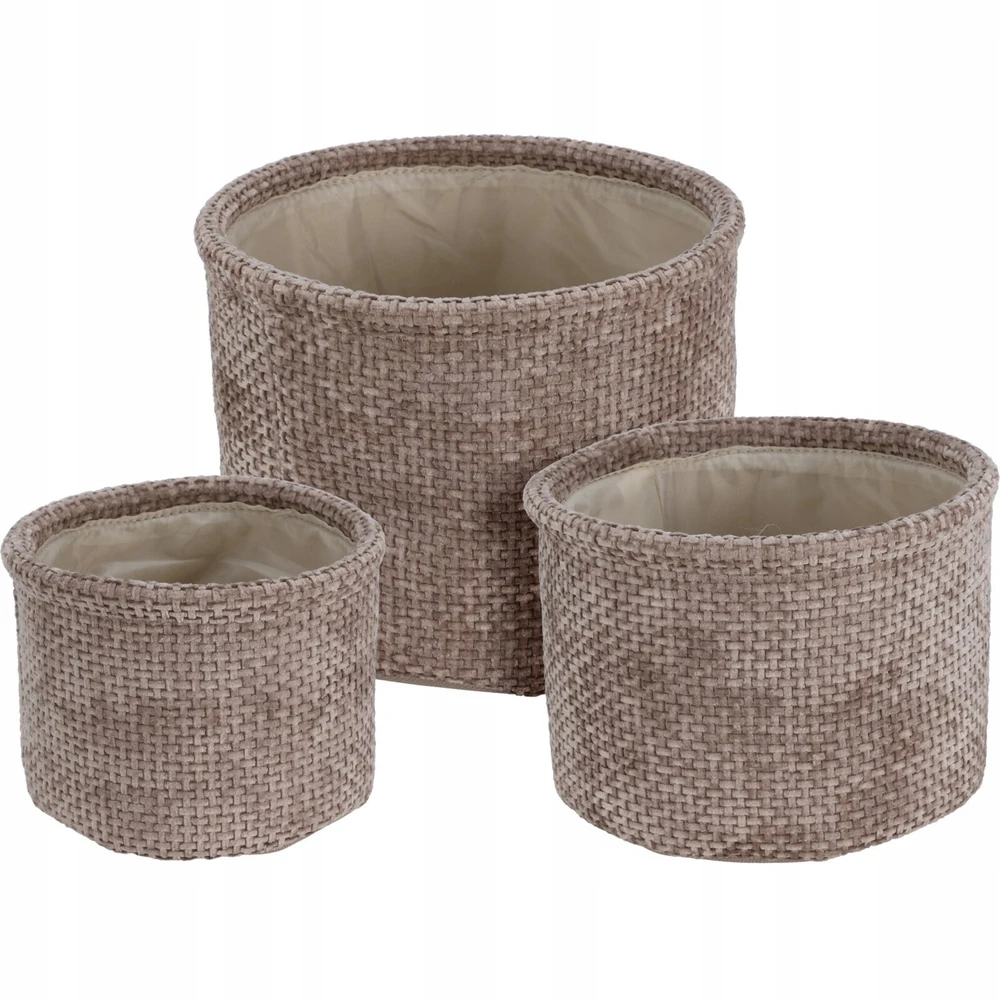 Home Styling Collection Apvalių daiktadėžių rinkinys, 3 vnt.