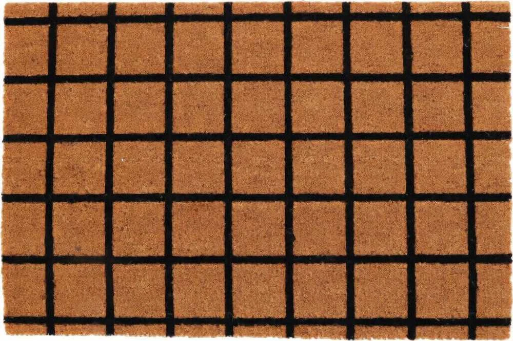 Home Styling Collection Raštuotas kokoso pluošto durų kilimėlis, 59 x 39 cm