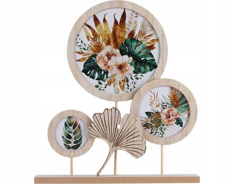 Nuotraukų rėmelis Home Styling Collection Rėmas 3 nuotraukoms, apvalus, Ø 7,5 cm, Ø 10,5 cm, Ø 17 cm