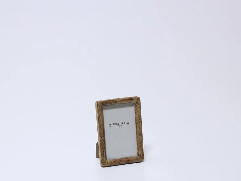 Home Styling Collection Medinis nuotraukų rėmelis, stovimas, pagamintas iš mango medienos, 23 x 2 x 28 cm