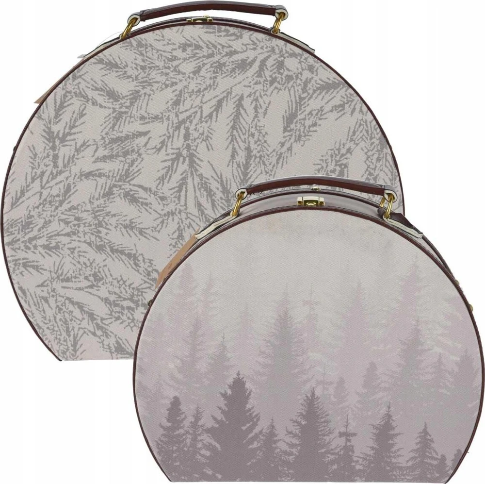 Home Styling Collection Dekoratyvinių lagaminų formos dėžučių rinkinys, 2 vnt