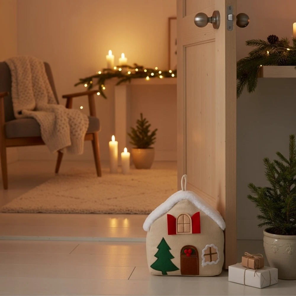 Home Styling Collection Durų kamštis, Kalėdų Senelio namas