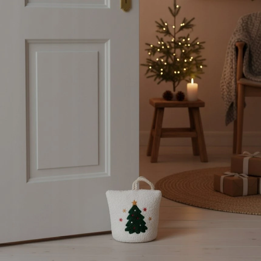 Home Styling Collection Durų kamštis su šventiniu raštu