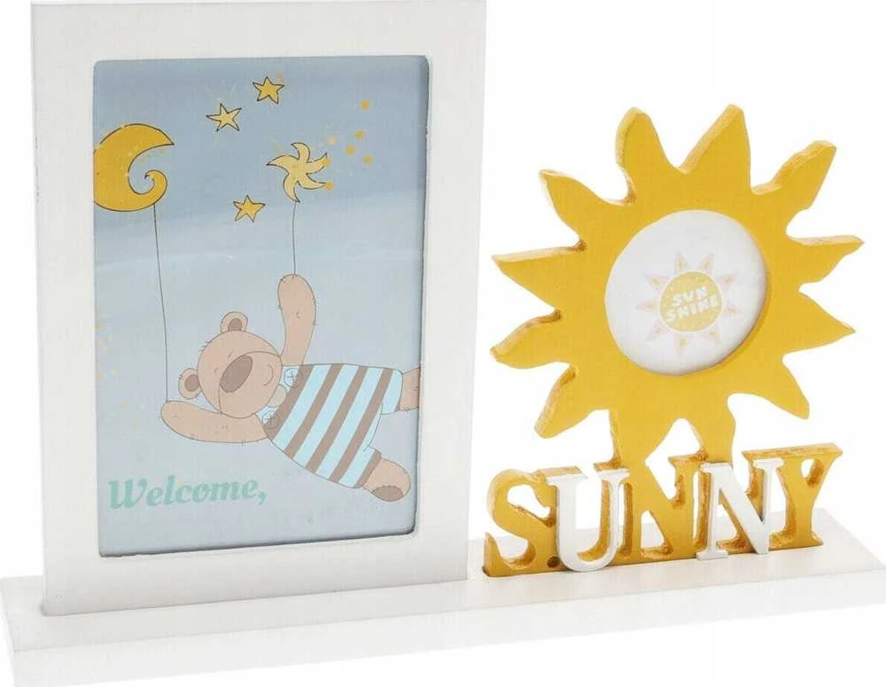 Nuotraukų rėmelis Home Styling Collection Frame Stovimas rėmas su dekoracija, 25,5 x 5 x 18,5 cm