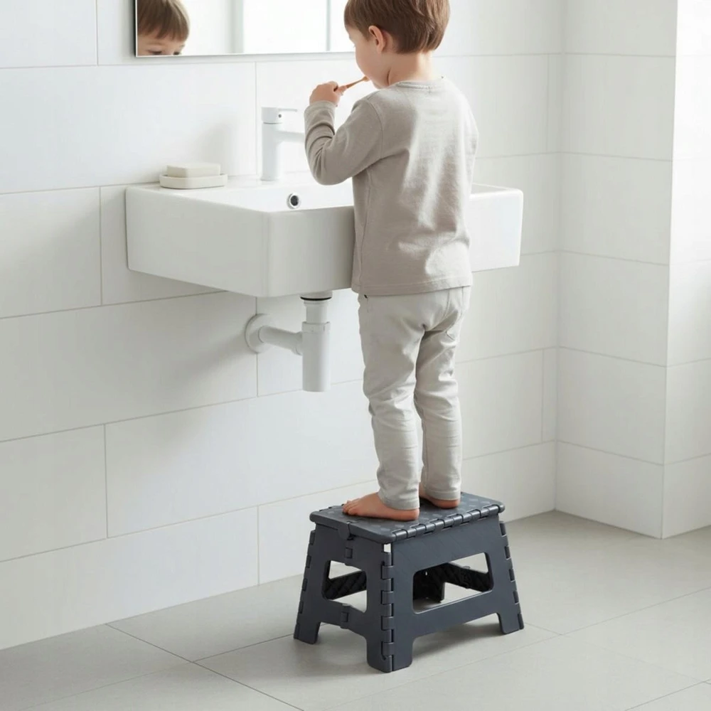 Home &amp; Styling Collection Sulankstoma tvirta neslystanti kėdė pilka