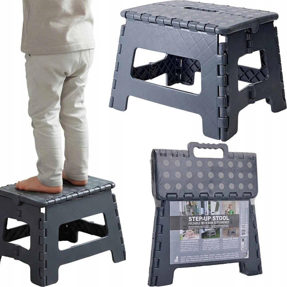 Home &amp; Styling Collection Sulankstoma tvirta neslystanti kėdė pilka