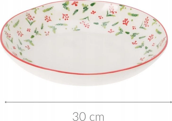 Home Styling Collection Kalėdinis dubuo iš akmens masės, Ø 30 cm