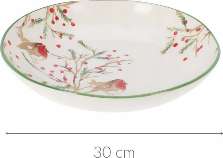 Home Styling Collection Kalėdinis dubuo iš akmens masės, Ø 30 cm