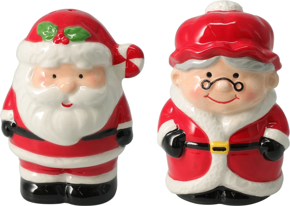 Home Styling Collection Kalėdinių prieskonių rinkinys, Kalėdų Senelis ir Kalėdų Senelė