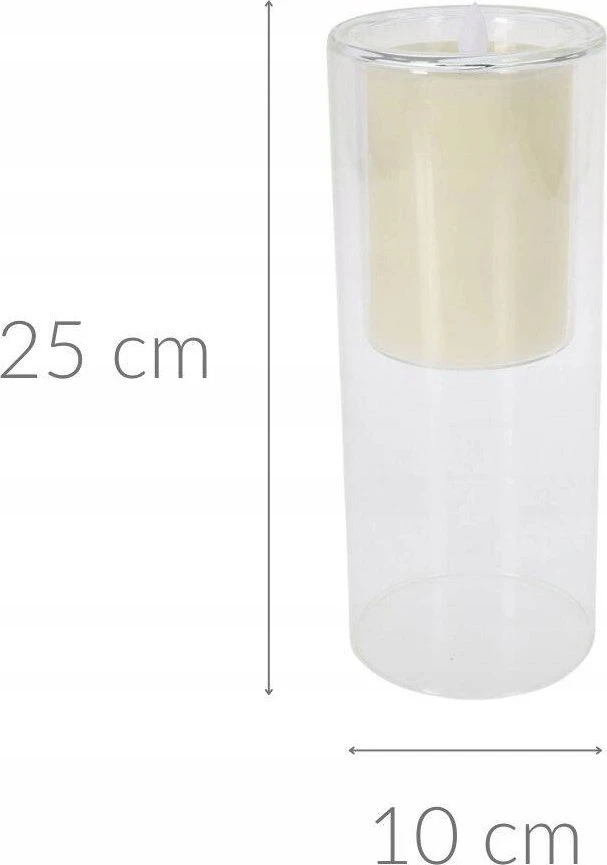 Home Styling Collection LED žvakė stiklinė, balta