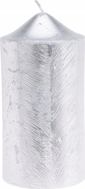 Home Styling Collection Dekoratyvinė žvakė su metaliniu raštu, 7 x 14 cm