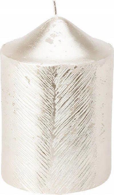 Home Styling Collection Dekoratyvinė žvakė su metaliniu raštu, 7 x 10 cm