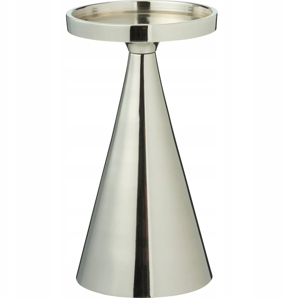 Home Styling Collection Dekoratyvinė žvakidė, sidabrinė, 17 cm