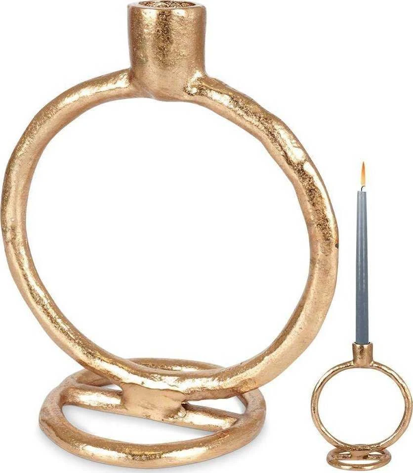 Home Styling Collection Žvakidė 19 cm Aliuminis Auksinis