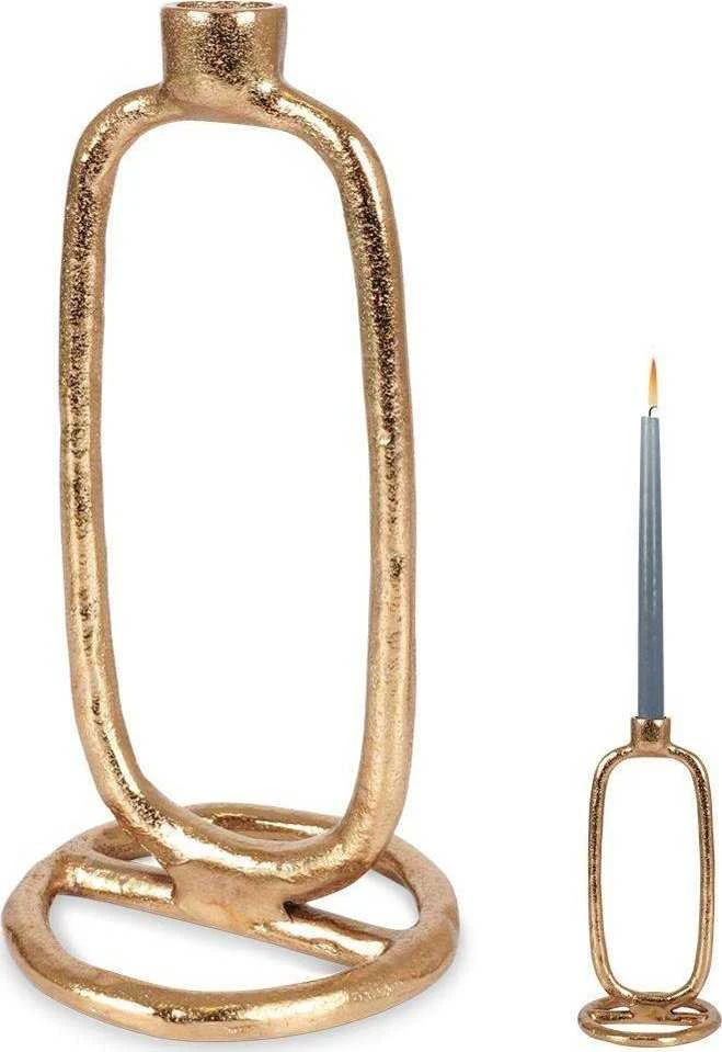 Home Styling Collection Žvakidė 24 cm Aliuminis Auksinis