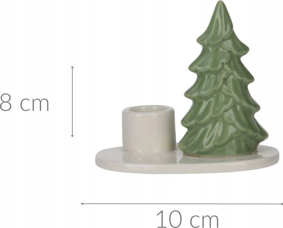 Home Styling Collection Kalėdų žvakių laikiklis su eglute, 8 cm