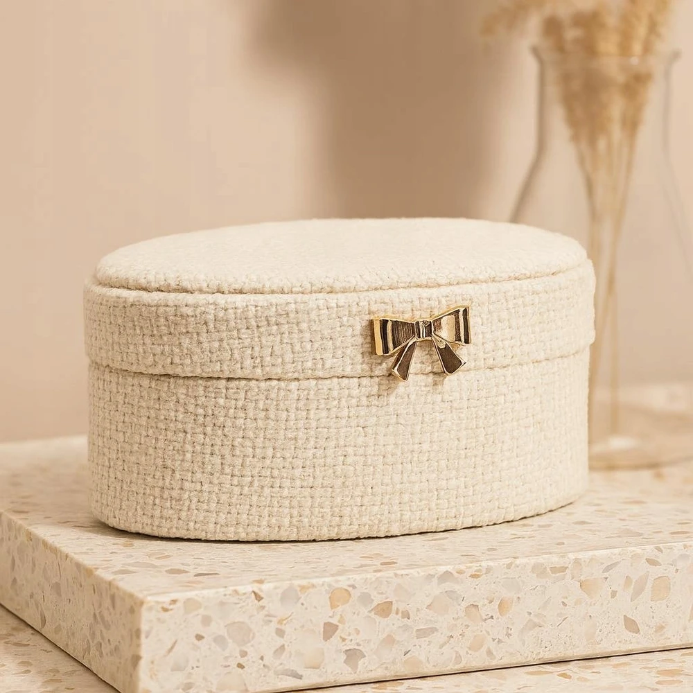 Home Styling Collection Papuošalų dėžutė su kaspinu, 12 x 6,5 x 10 cm