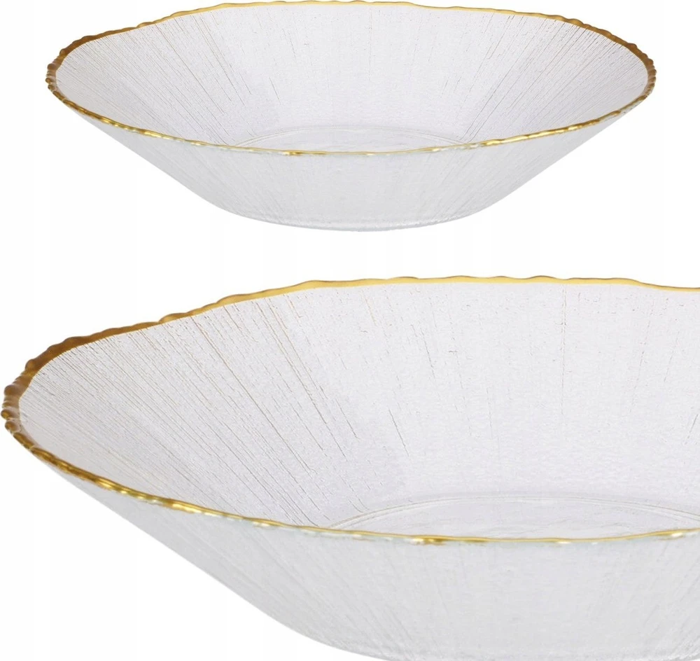 Home Styling Collection Stiklo salotinė 500 ml, auksinė 20,5 cm