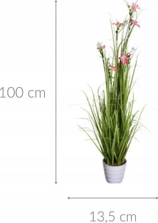 Home Styling Collection Dirbtinė gėlė vazone Laukinės gėlės, 100 cm