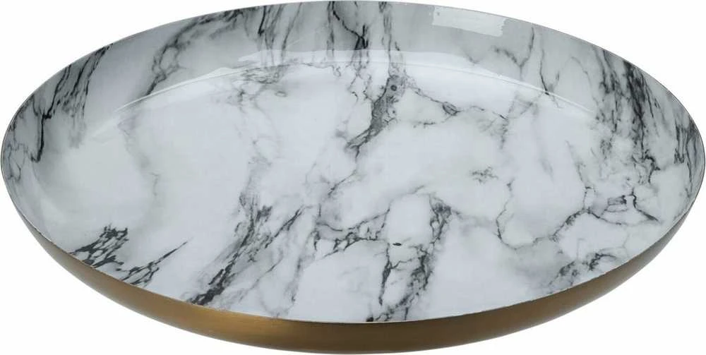 Home Styling Collection Dekoratyvinė lėkštė, baltas marmuras