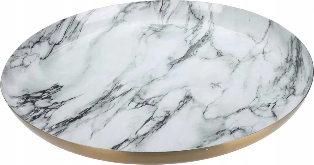 Home Styling Collection Dekoratyvinė lėkštė, baltas marmuras