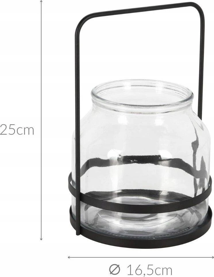 Home Styling Collection Žvakės laikiklis, metalinė rankena
