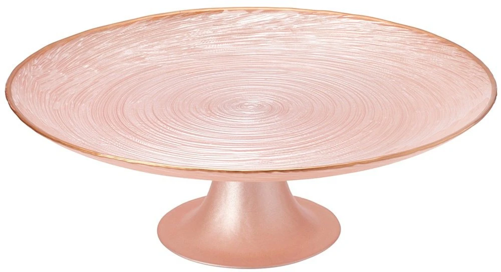 Home Styling Collection Stiklinis tortų stovas 28 cm - Rožinis