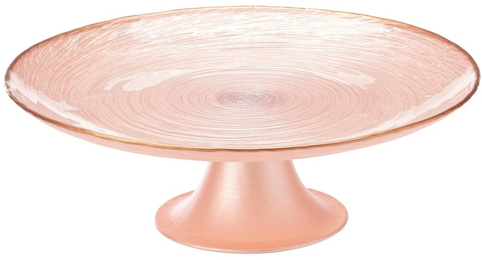 Home Styling Collection Elegantiška tortų lėkštė su stovu 21 cm rožinė