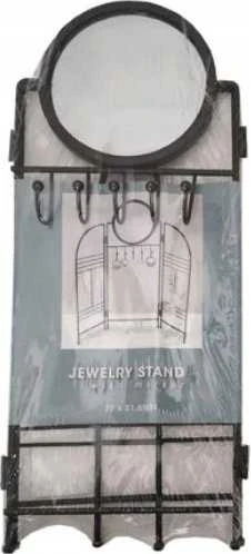 Home Styling Collection Papuošalų kabykla su veidrodžiu, metalinė