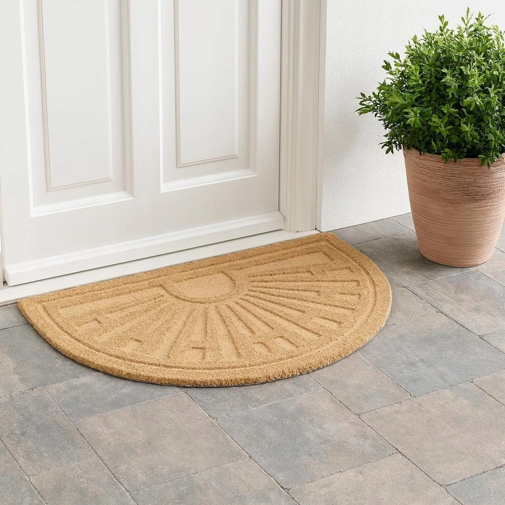 Home Styling Collection Pusapvalis kokoso pluošto kilimėlis durims, 52 x 79 cm
