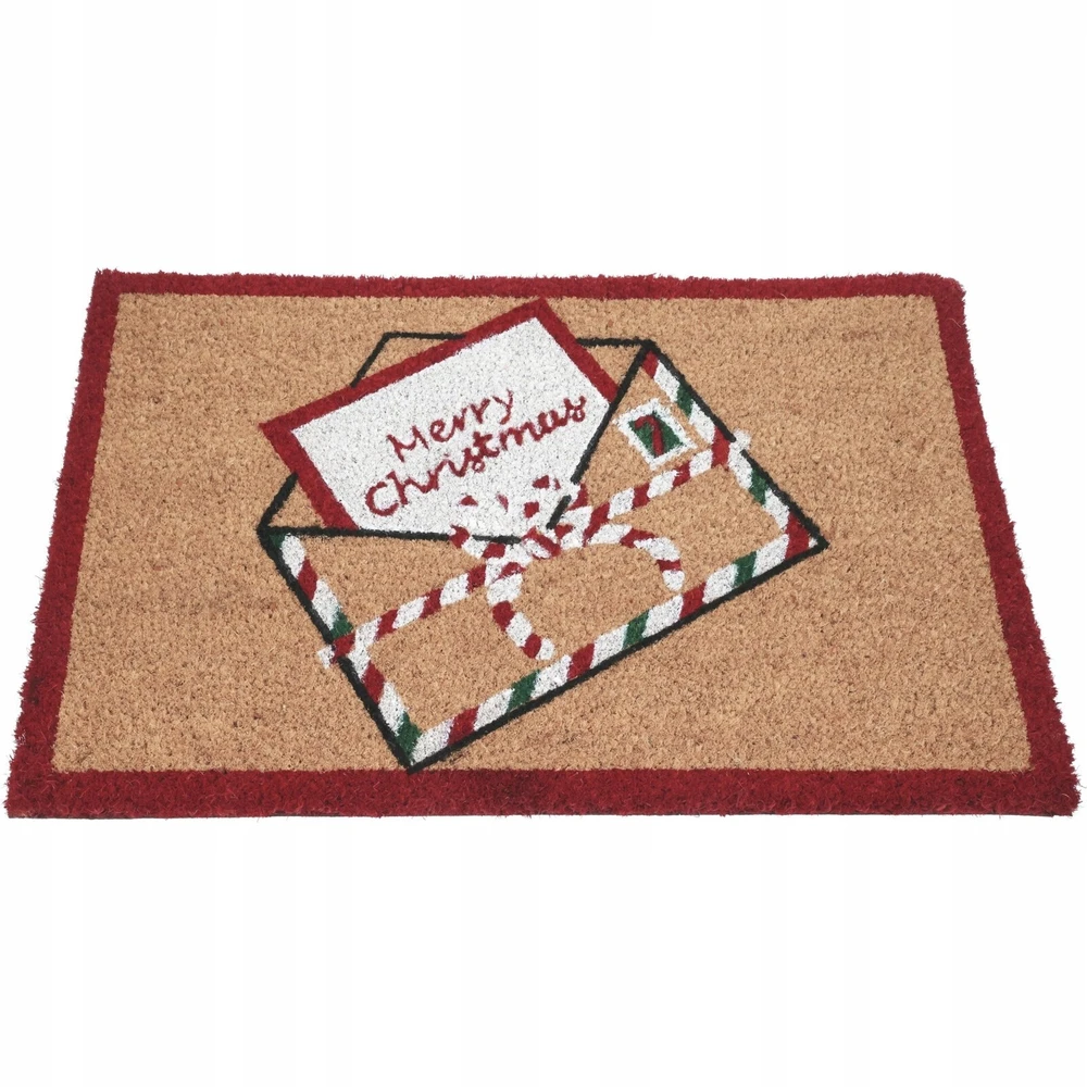 Home Styling Collection Kokoso pluošto kilimėlis 59x39 cm, laiškas Kalėdų Seneliui