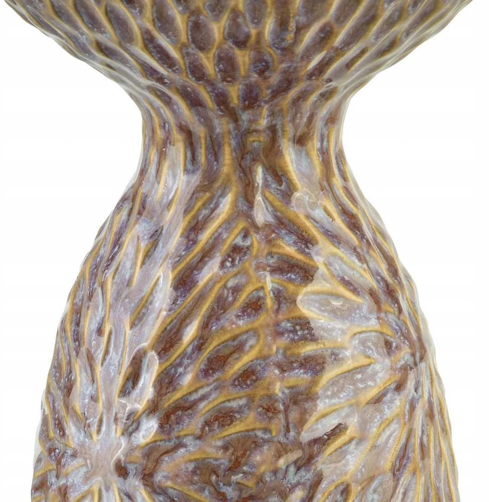 Mondex Since 1986R Namų stiliaus kolekcija YARINE BEIGE Świecznik 10,5x8,5x16,5 cm