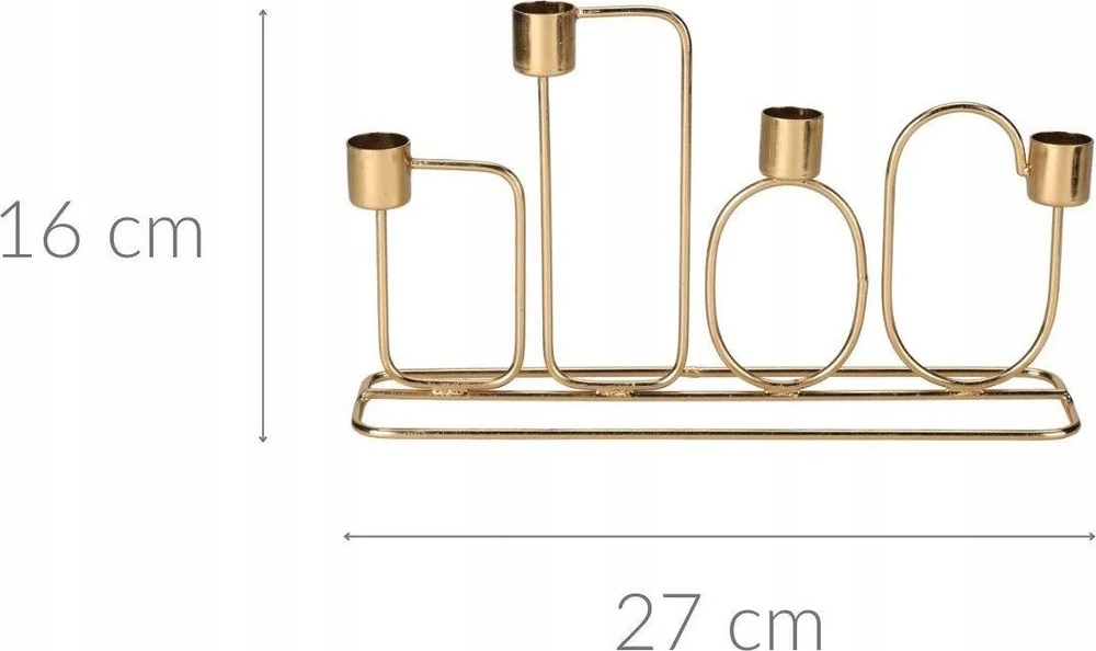 Home Styling Collection Žvakidė su geometriniais raštais, 27 x 16 cm
