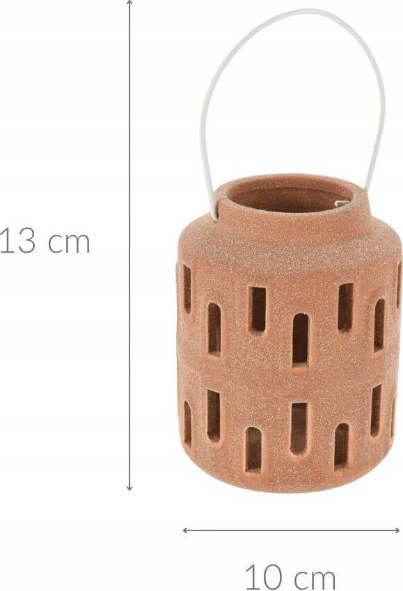 Home Styling Collection Žvakių žibintas, metalinis laikiklis, 10 x 13 cm