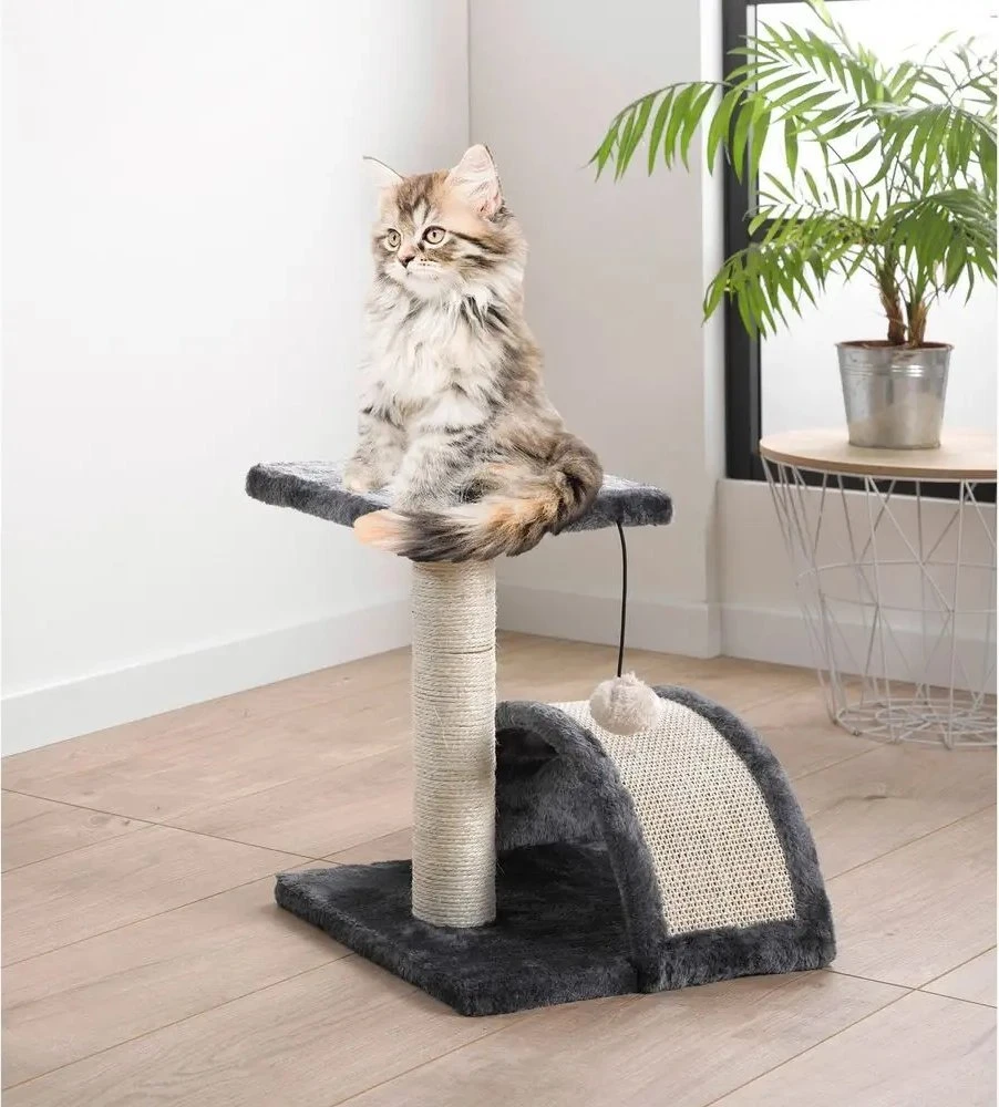 Homea draskyklė katei su platformą i pomponem, 38 cm, spalva juoda