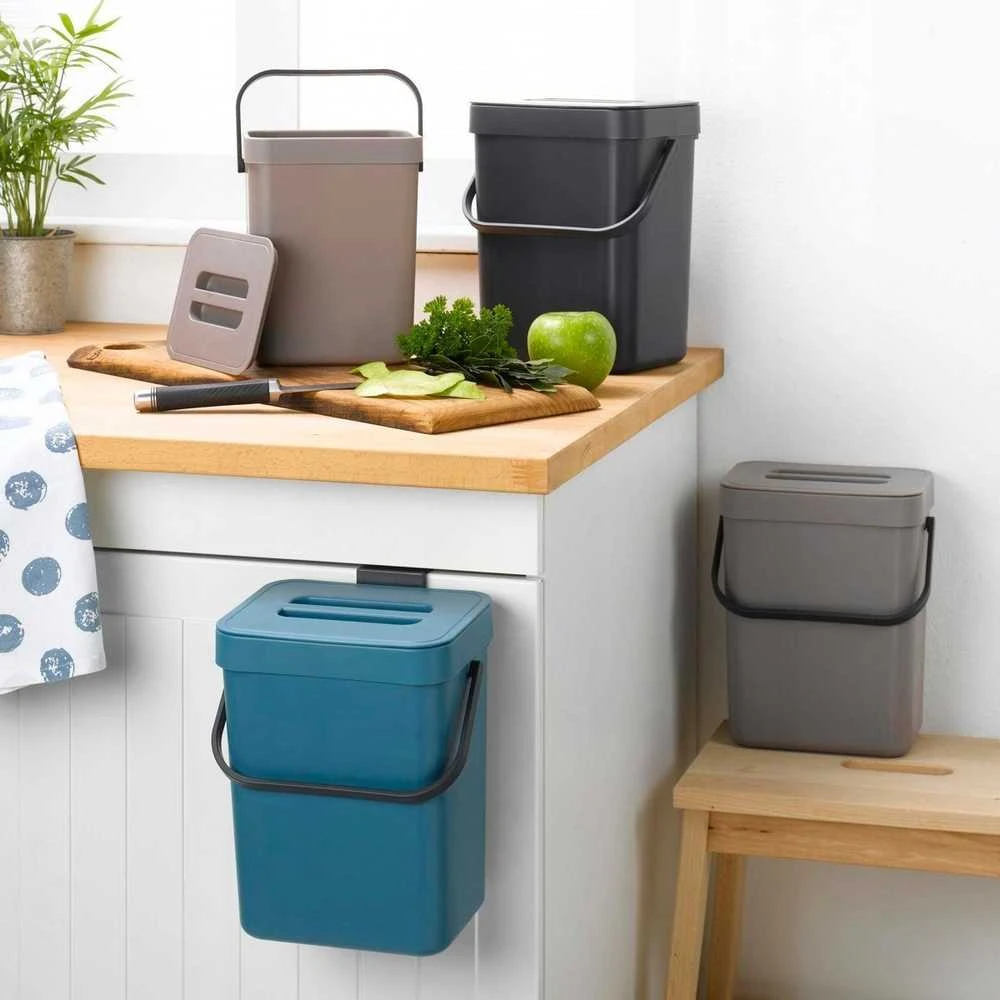 Homea Home kompostavimo dėžė su rankena, 5l