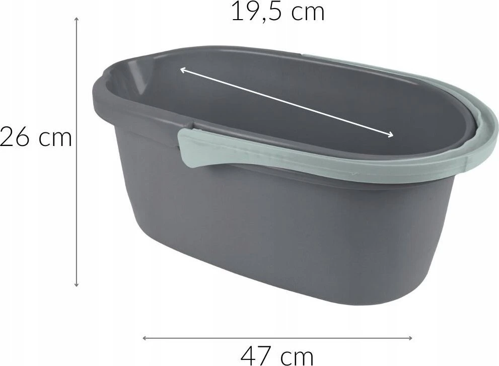 Homea Valymo kibiras su rankena ir piltuvu, 10l