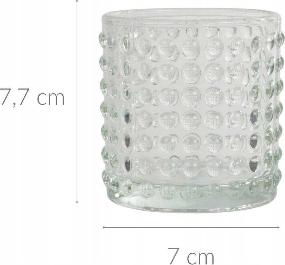 Homea Žvakidė su reljefiniu raštu ARTY, Ø 7 cm